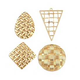 304 подвески из нержавеющей стали, ионное покрытие (ip), реальный 18 k позолоченный