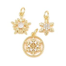 Латунные микро проложить кубического циркония прелести, прелести снежинки, долговечный, стойки покрытие, без свинца и без кадмия, с целью перехода в кольце