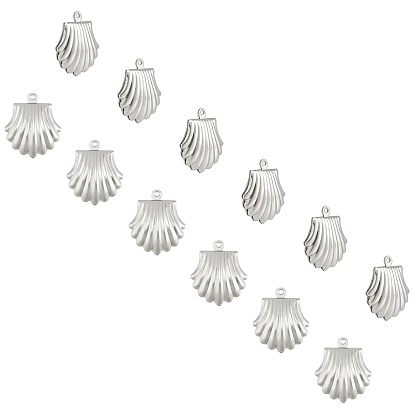 304 Stainless Steel Pendants, Shell Shape