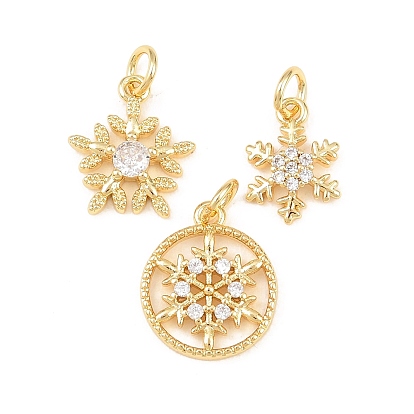 Латунные микро проложить кубического циркония прелести, прелести снежинки, долговечный, стойки покрытие, без свинца и без кадмия, с целью перехода в кольце