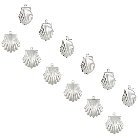 304 Stainless Steel Pendants, Shell Shape