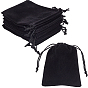 100 pochettes en velours rectangle pcs, bonbons sacs-cadeaux fête de noël faveurs de mariage sacs