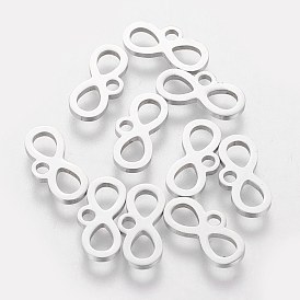 201 Stainless Steel Charms, Laser Cut, Infinity
