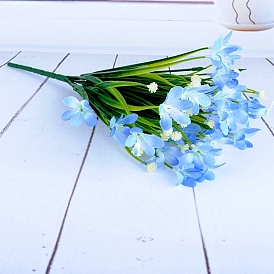 Paquetes de flores de margaritas artificiales de plástico, para decoración de plantas de ventana de porche de jardín de casa al aire libre interior