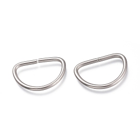 304 Stainless Steel D Rings, Buckle Clasps, For Webbing, Strapping Bags, Garment Accessories