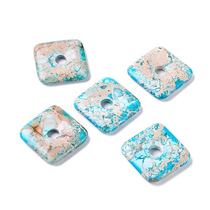 Натуральный регалит / имперская яшма / морские отложения яшмовые подвески, квадратный