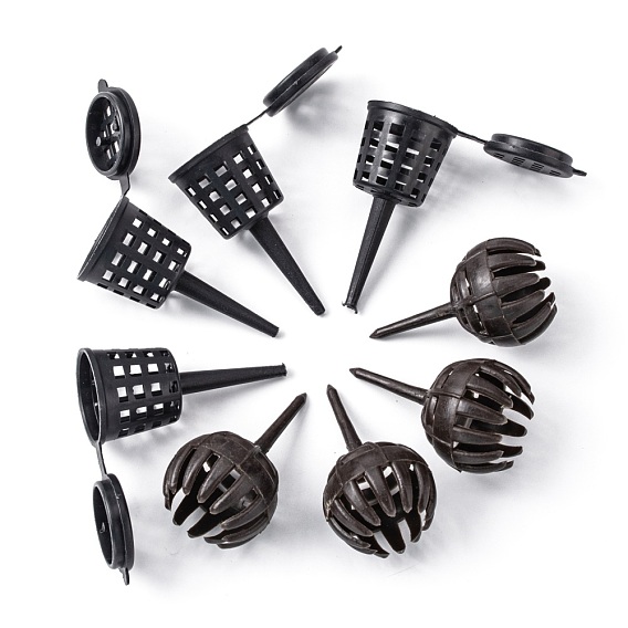 100 шт. плоские круглые и столбчатые пластиковые посадки удобрения аксессуары