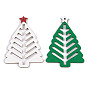 PU Leather Pendants, Christmas Tree
