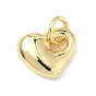 Латунные подвески, сердце прелести, долговечный, стойки покрытие, без свинца и без кадмия