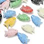 Baking Paint Opaque Acrylic Beads, Fish
