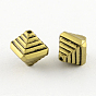 Perles acryliques de cru, Toupie, 12x10x10mm, trou: 1 mm, environ 770 pcs / 500 g