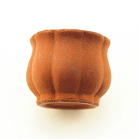 Convallaria majalis forme mini pot en terre, pour accessoires de maison de poupée, faire semblant de décorations d'accessoires
