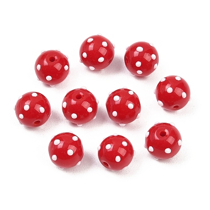 Бусины лэмпворк , круглая печать с волнообразными точками