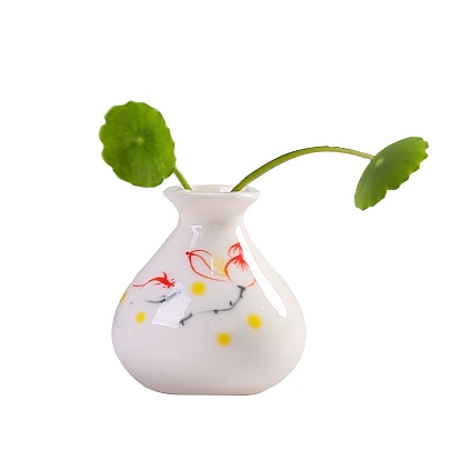 Porcelain Vase Miniature Ornaments, Micro Landscape Home Dollhouse Accessories, Pretending Prop Decorations