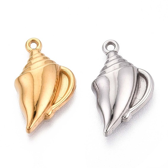 304 подвески из нержавеющей стали, очарование раковины, ионное покрытие (ip)