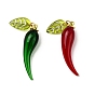 Подвески из латунной эмали и лэмпворк ручной работы, перец