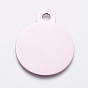Aluminum Pendants, Stamping Blank Tag, Flat Round