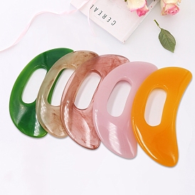 Resin & Beewax Gua Sha Boards with Handle, Scraping Massage Tools for Full Body