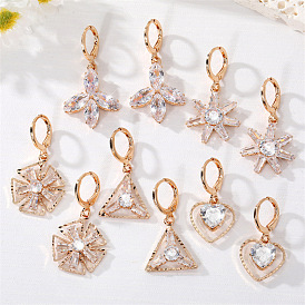 Charming Floral Earrings with Diamonds for a Sophisticated Look