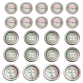 Натуральные черные губы, 4-луночное, плоско-круглые