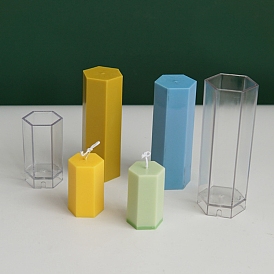 Пластиковые формы для свечей для ароматерапии своими руками, для изготовления ароматических свечей, шестиугольник