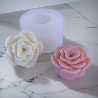 Camellia Candle Silicone Molds, For Scented Candle Making