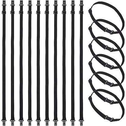 Эластичные удлинители для галстука-бабочки из полиэстера, регулируемый, с пластиковой пряжкой