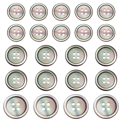 Натуральные черные губы, 4-луночное, плоско-круглые