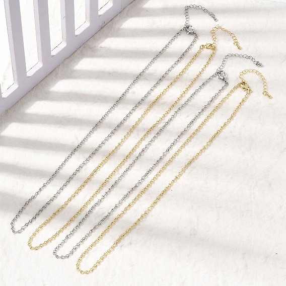 2.5ММ латунные цепочки с витыми звеньями в виде знака бесконечности для женщин, долговечный, стойки покрытие, без свинца и без кадмия