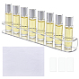 1 Set 8 Holes Plastic Storage Holders, Rectangle, 1 Sheet A4 Double Sided Tape Sponge Paper