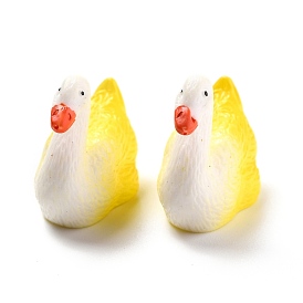 Opaque Resin Cabochons, for DIY Decoration, Duck