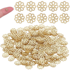 260Pcs 316 Stainless Steel Bead Caps, Flower Multi-Petal