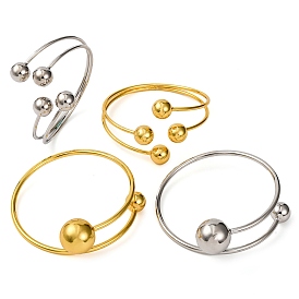 Brass Cuff Bangles for Women, Lead Free & Cadmium Free, Round Balls