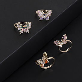 Butterfly Girl Ring - Personality European and American Index Finger Ring, Cold Wind Trend.