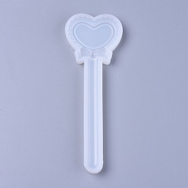 Ruler with Scale Silicone Molds, Resin Casting Molds, For UV Resin, Epoxy Resin Jewelry Making, Heart