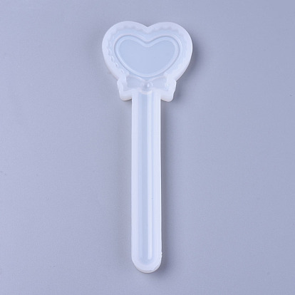 Ruler with Scale Silicone Molds, Resin Casting Molds, For UV Resin, Epoxy Resin Jewelry Making, Heart