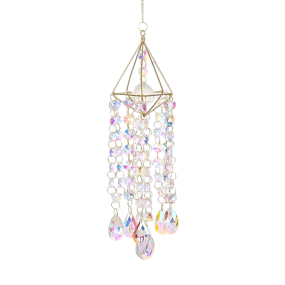 Украшения из кристаллов кварца, с железной фурнитурой, слеза