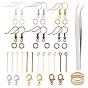DIY Jewelry Kits, Include Iron Jump Rings & Flat Head Pins & Eye Pin, Brass Earring Hooks & Assistant Tool, Alloy Lobster Claw Clasps, 304 Stainless Steel Beading Tweezers