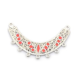 Плакированные сплавные эмалевые соединения, компоненты для люстры, 71x43x2 мм, отверстия : 2 mm и 3 мм