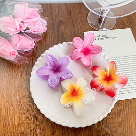 Colorful Flower Hair Clips for Girls with Sweetheart Style and Shark Teeth Grip