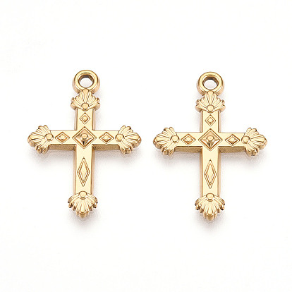 304 подвески из нержавеющей стали, ионное покрытие (ip), крест прелести