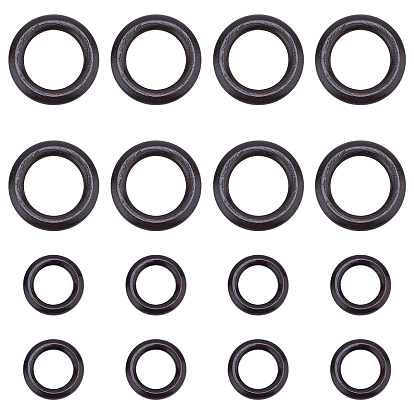 40 piezas 2 estilos de asa de bolso con forma de anillo de madera, para mangos de bolsa accesorios de repuesto