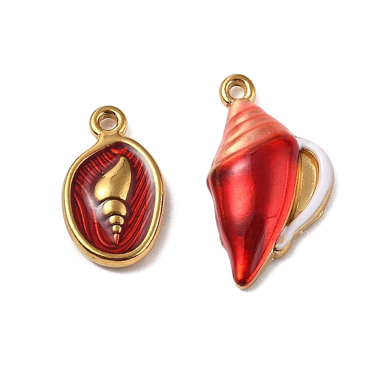 304 нержавеющей стальной эмали подвески, золотые, раковина