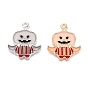 Подвески из эмали и светящегося сплава на тему хэллоуина, светится в темноте, очарование демона