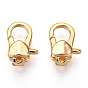 Латунные застежки-лобстеры в форме сердца, для изготовления ювелирных изделий