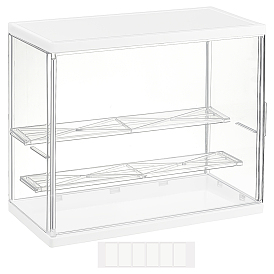 Собранные прямоугольные акриловые коробки для демонстрации фигурок, 3-ярусный футляр для минифигурок для демонстрации игрушечных моделей