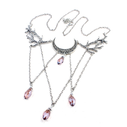 Alloy Head Chains, Moon with Branch