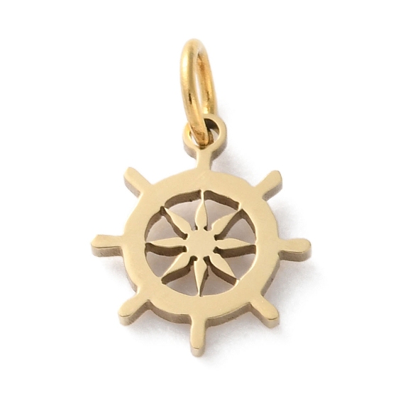 Ионное покрытие (ip) 304 брелоки из нержавеющей стали, с целью перехода в кольце, лазерная резка, очарование шлема