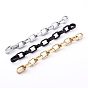 Opaque Spray Painted Acrylic   Linking Cable Chains Set, Quick Link Chains