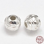 Fancy Cut 925 Sterling Silver Round Beads